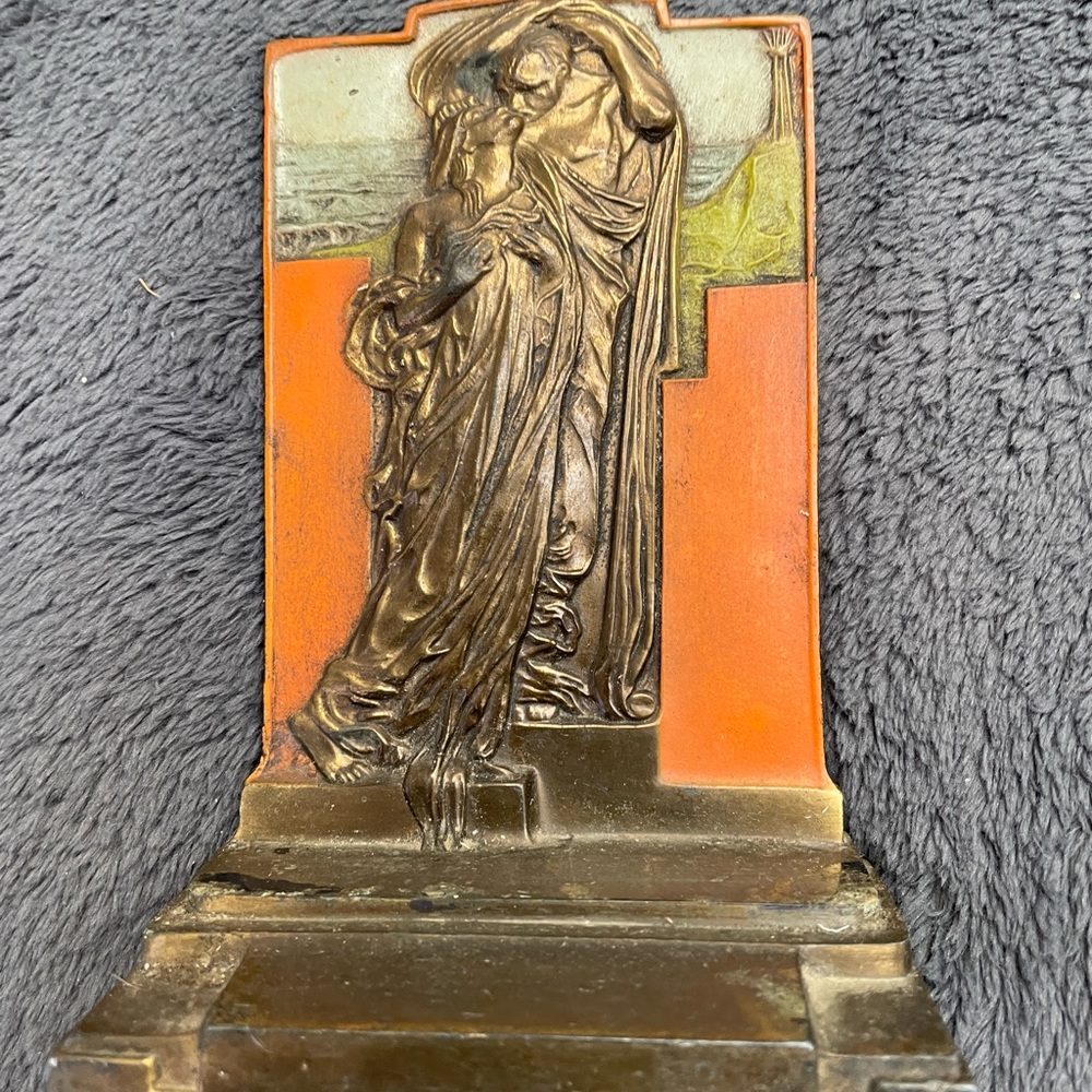 Bronze Adoration bookends 1925